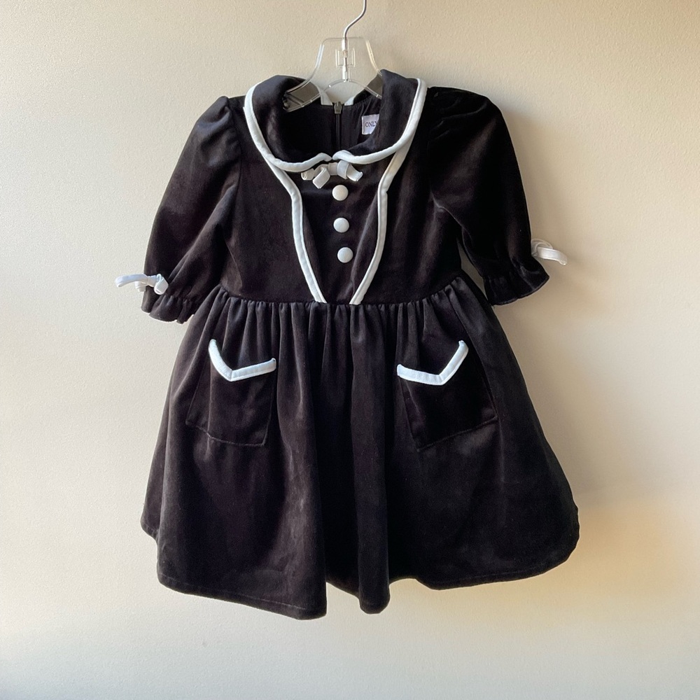 Only Little Once Black Velvet Dress